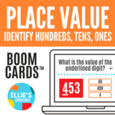 Place Value Identifying Hundreds, Tens & Ones Boom Cards™ 