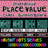 Place Value Chart Posters Interactive Bulletin Board-Black