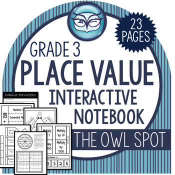 Preview of Place Value Interactive Notebook Grade 3