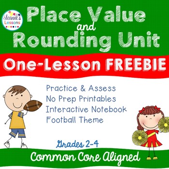 Preview of Place Value Worksheets and Interactive Notebook Freebie