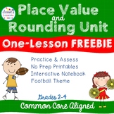 Place Value Worksheets and Interactive Notebook Freebie