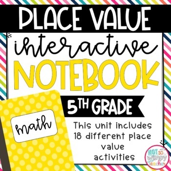 Preview of Place Value Interactive Notebook for 5th Grade