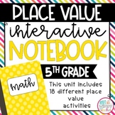 Place Value Interactive Notebook for 5th Grade