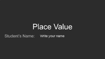 Preview of Place Value Interactive PowerPoint (Editable)