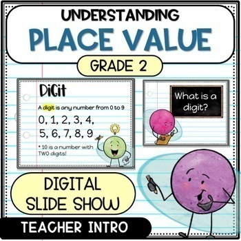 Preview of Place Value Introduction Slide Show for second grade