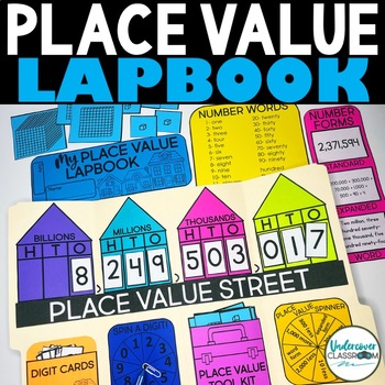 Preview of Place Value Lapbook | Place Value Chart & Posters | Base Ten Blocks Printable