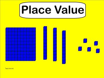 Preview of Place Value Lesson - First Grade - Smartboard