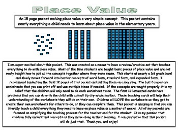 Preview of Place Value Made Simple