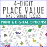 4 Digit Place Value Games, Worksheet Alternative, or Activ