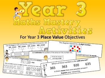 Preview of Place Value Mastery Activities – Year 3