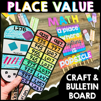 Preview of Place Value Activities Craft and Math Craft Bulletin Board