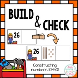 Place Value Math Center {Building Numbers 10-50}