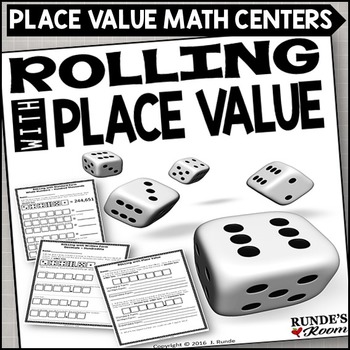 Preview of Place Value Centers and Worksheets