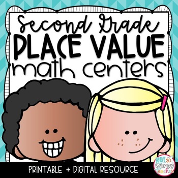 Preview of Place Value Math Centers SECOND GRADE
