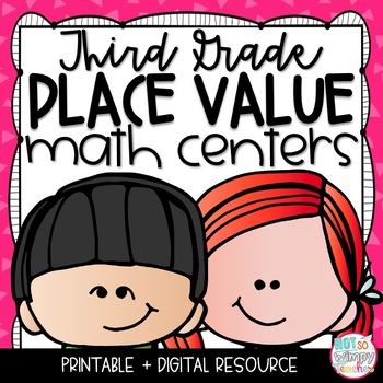 Preview of Place Value Math Centers THIRD GRADE