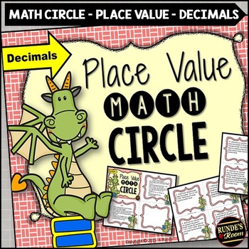 Preview of Place Value with Decimals Math Circle Activity