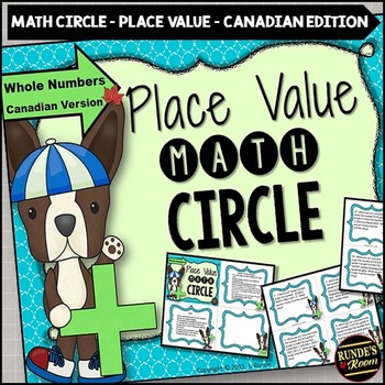 Preview of Place Value Whole Numbers Math Circle Activity Canadian Edition