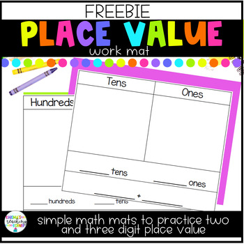 Preview of Place Value Math Mats | FREEBIE