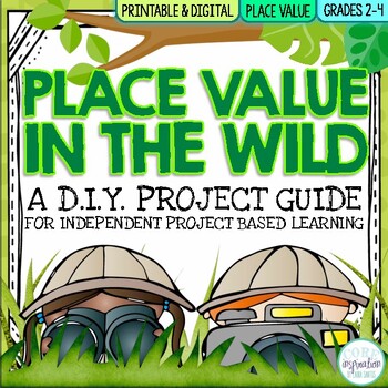 Preview of Place Value Math Project | Print & Digital Project Based Learning for Math