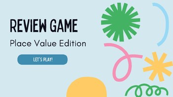 Preview of Place Value Math Review Game