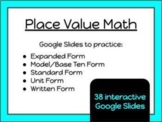 Place Value Math Slides 2-digit Numbers (Google Slides) 