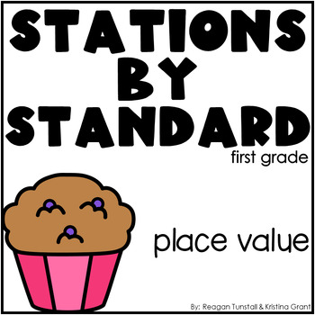 Preview of Place Value Math Stations First Grade