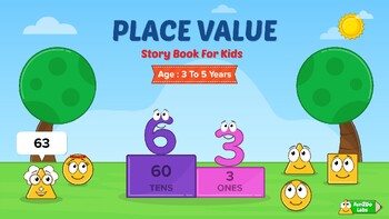 Preview of Place Value : Math Story Book for Kids Aged 3 to 5