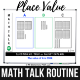 Math Warm Ups | Place Value Worksheets | Morning Work