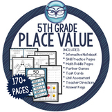 Place Value Math Unit Grade 5 Bundle
