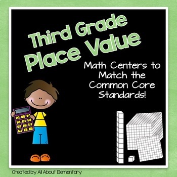 Preview of Place Value, Rounding, Expanded Form Centers 3rd Grade