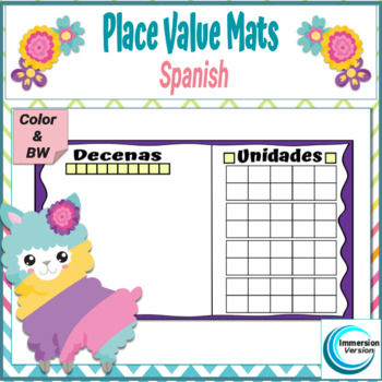 Preview of Place Value Mats: Decenas y unidades