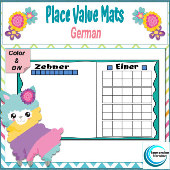 Preview of Place Value Mats: Zehner und Einer