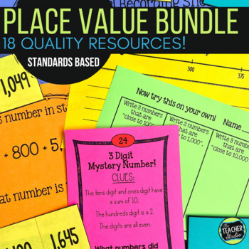 Preview of Place Value Activities Bundle:  18 Place Value and Number Sense Activities