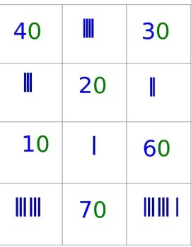 Preview of Place Value Memory Game or Flashcards TENS and HUNDREDS