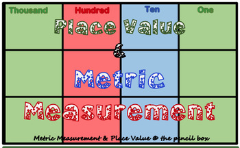 Preview of Learn Place Value using Metric Measurement...where do I begin?