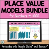 Place Value Models for Numbers to 1000 Bundle for Google S