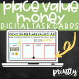 Place Value Money Interactive Digital Task Cards | Decimal