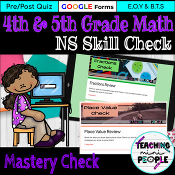 Preview of Place Value Multiplication Division Digital Mastery Checks 