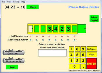 Preview of Place Value - Multiplying and dividing decimals by powers of 10