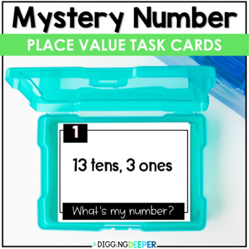 Preview of Place Value Mystery Number Math Puzzles for 2nd and 3rd Grade 