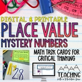 Place Value Mystery Numbers Task Cards
