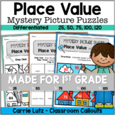 Place Value Mystery Picture Puzzles Cut & Paste