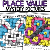 Place Value Mystery Pictures Spring Easter Themed