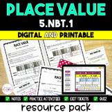Place Value - NEW Georgia Math Standards - 5th Grade Bundle