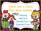 Place Value Notation-Standard & Expanded Form: Solve and Match