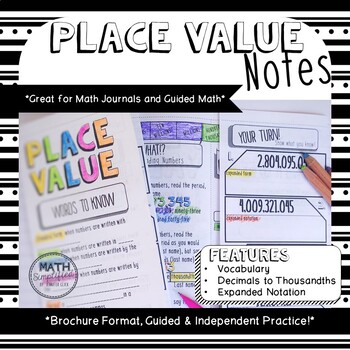 Preview of Place Value Notes (Expanded Notation & Decimals)