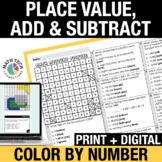 Place Value, Number Forms, Comparing Numbers Color by Numb