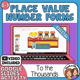 Place Value Number Forms to the Thousands Place Google Sli