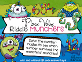 Place Value Number Munchers {Riddle Series}