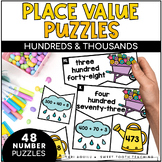 Place Value Number Puzzles: Writing Numbers Word Form & Ex